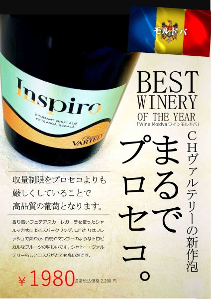 画像1: 《泡ワイン》インスピロ スプマン ブリュット フェテアスカ レガーラ 750ml (1)