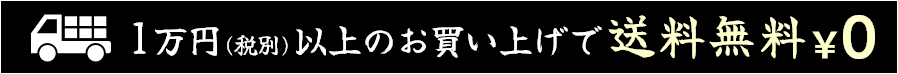 1万円以上のお買い上げで送料無料